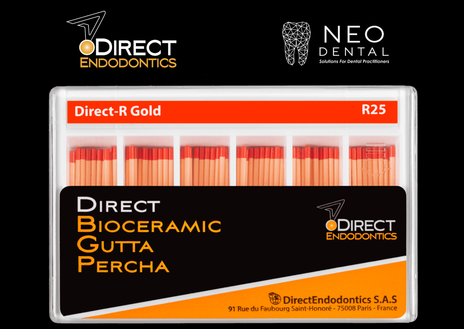 Direct-R Gold Bioceramic Gutta Percha by Direct Endodontics