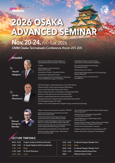 November 2026 - Neobiotech Seminar, Osaka
