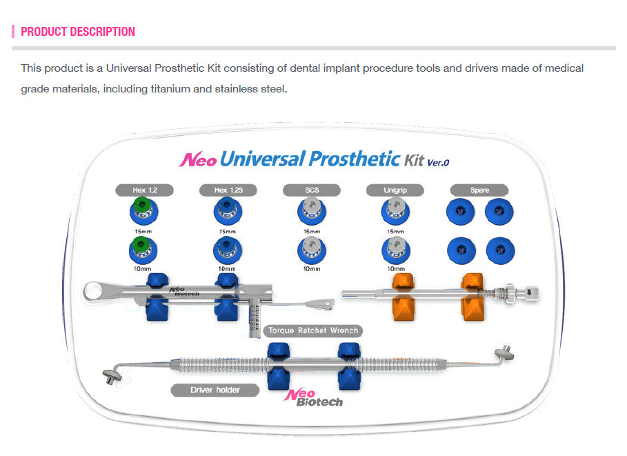 Medical Kit Modular Infinity Pro Exceptional Implant Solutions | Neo Implants