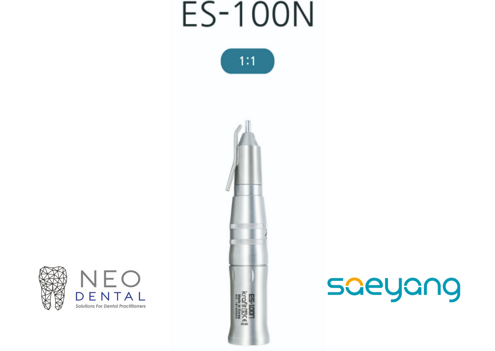Krafit Surgical Handpiece Straight Nose [1:1] ES-100N