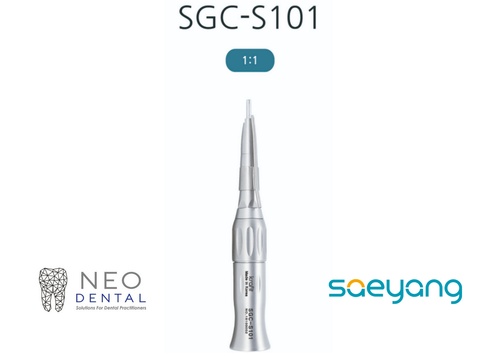 Krafit Surgical Handpiece Straight Nose Extra Long [1:1] SGC-S101